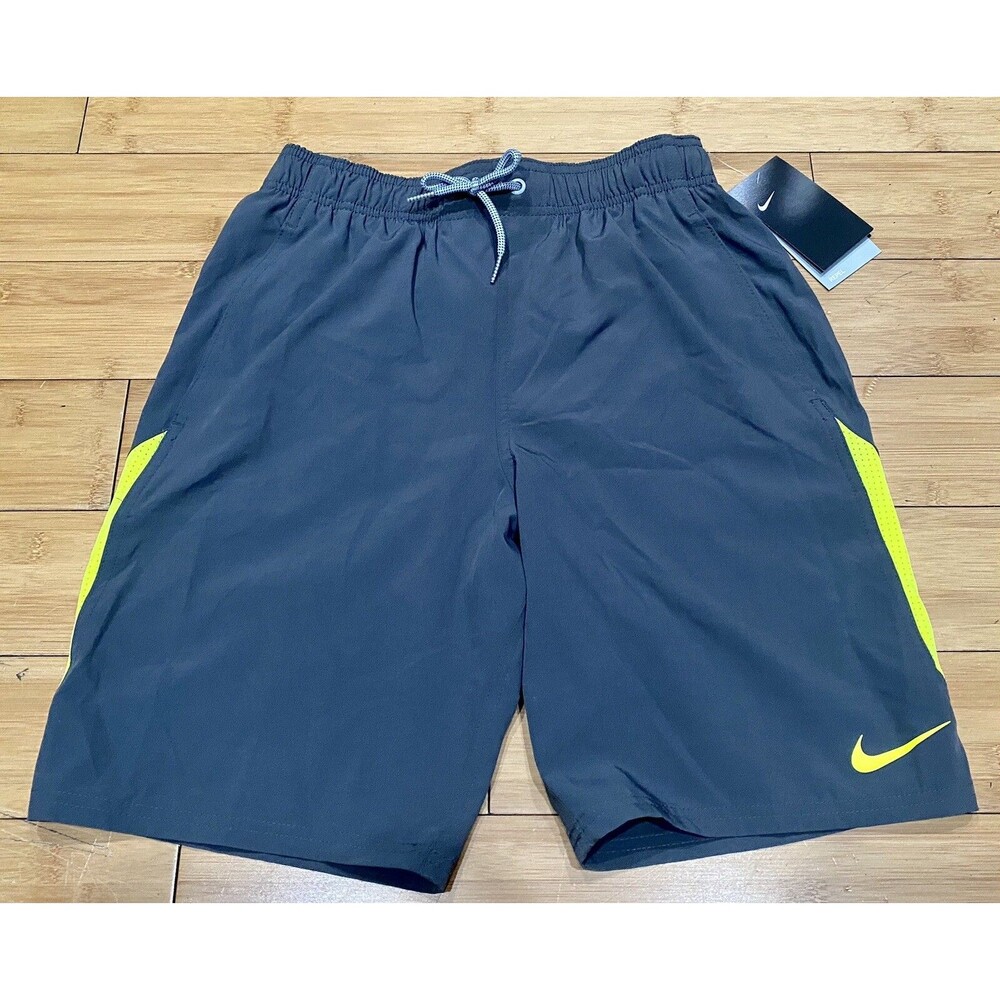 New Nike Contend Volley Swim Shorts 9” Men’s Size Small Iron Grey
